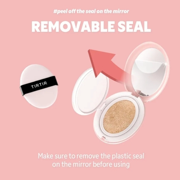 TIRTIR All Cover Pink Cushion Korean Cushion Foundation 13N Fair Ivory Full Size - Picture 3 of 14